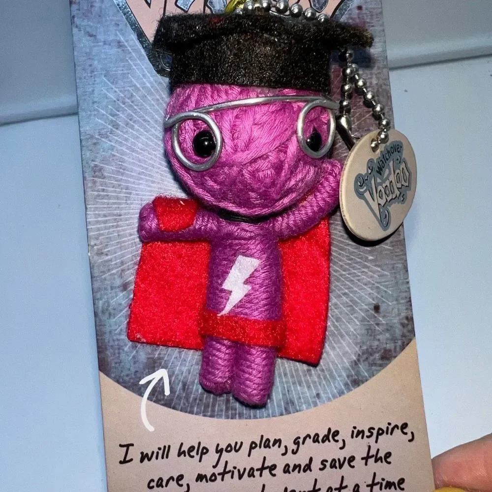 Watch Over Voodoo Superhero Teacher Charm Doll
